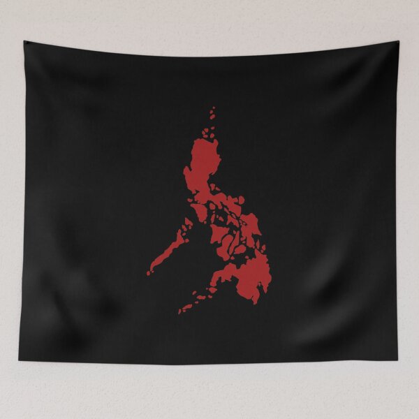 Item preview, Philippine Map Red designed and sold by lerdoberdo.
