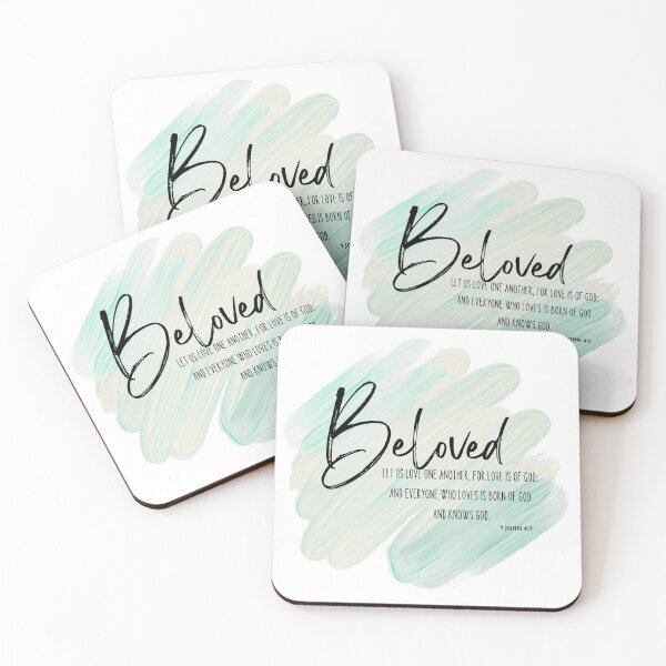 Item preview, Beloved Bible Verse 1John 4:7 designed and sold by LanrivArtStudio.