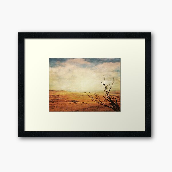 Golden View Framed Art Print