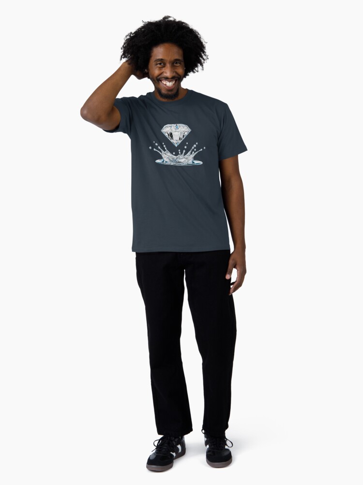 Thumbnail 3 of 4, Premium T-Shirt, Diamond into Water designed and sold by JiggsFashion.