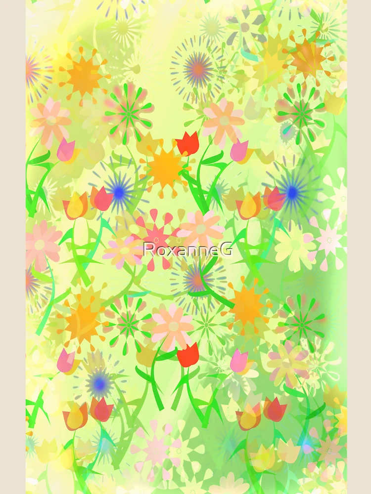 Thumbnail 4 of 4, Relaxed T-Shirt, Spring Riot Pattern designed and sold by RoxanneG.