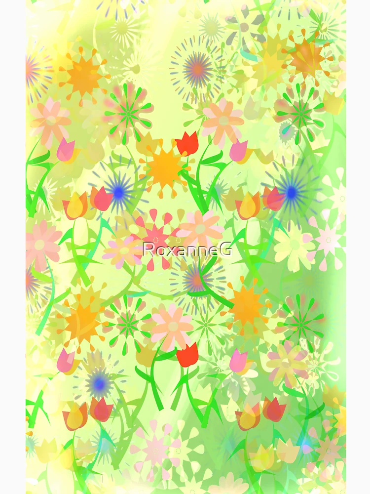 Thumbnail 7 of 7, Classic T-Shirt, Spring Riot Pattern designed and sold by RoxanneG.
