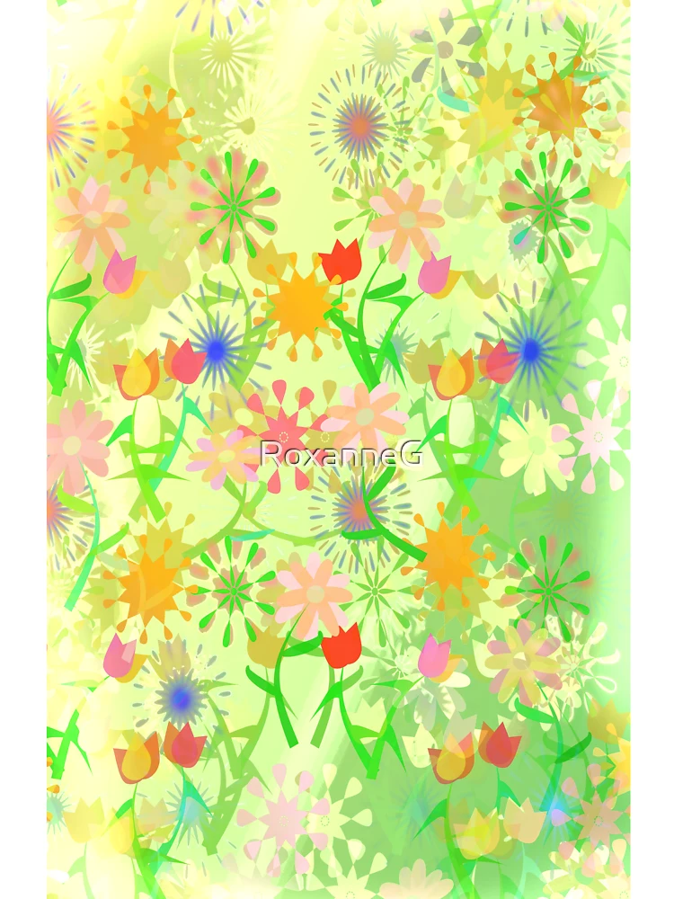 Thumbnail 4 of 4, Boxy T-Shirt, Spring Riot Pattern designed and sold by RoxanneG.