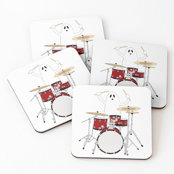 Item preview, Ghost Rocker Drummer Red designed and sold by limitLIS.
