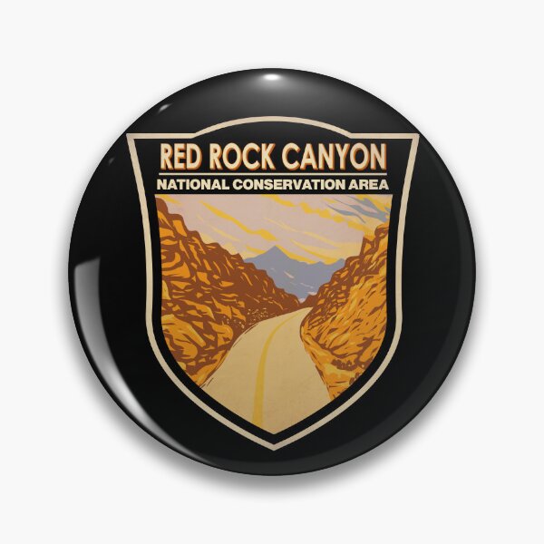 Item preview, Red Rock Canyon National Conservation Area Road Badge designed and sold by KrisSidDesigns.