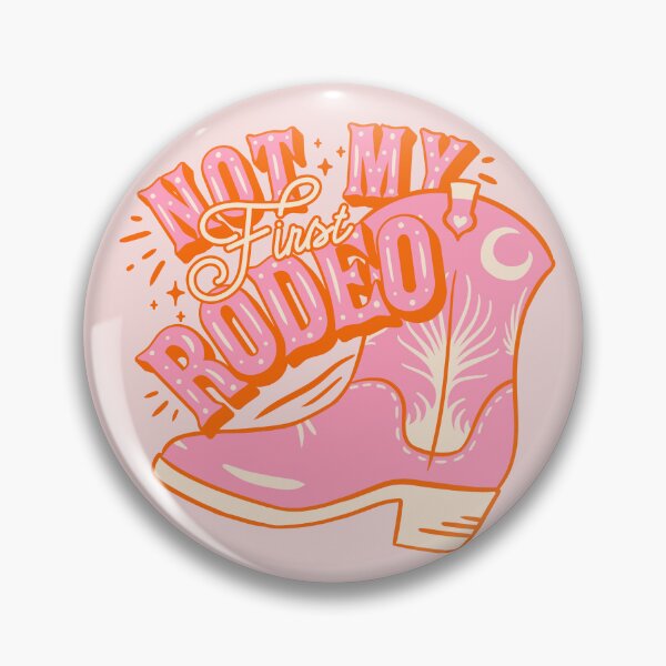 Item preview, Not My First Rodeo | Pink Cowboy Yeehaw Cowgirl Rodeo Boot Preppy Space Cowgirl Aesthetic | Yee Haw HOWDY Y'ALL | Pink Background designed and sold by PEARROT.