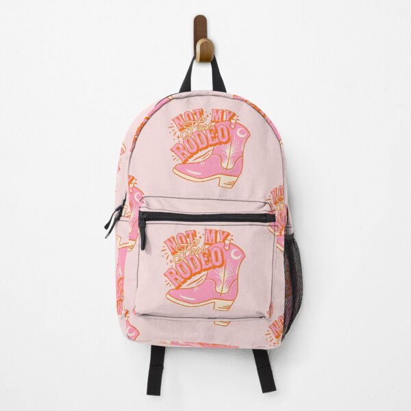 Item preview, Not My First Rodeo | Pink Cowboy Yeehaw Cowgirl Rodeo Boot Preppy Space Cowgirl Aesthetic | Yee Haw HOWDY Y'ALL | Pink Background designed and sold by PEARROT.