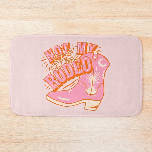 Item preview, Not My First Rodeo | Pink Cowboy Yeehaw Cowgirl Rodeo Boot Preppy Space Cowgirl Aesthetic | Yee Haw HOWDY Y'ALL | Pink Background designed and sold by PEARROT.