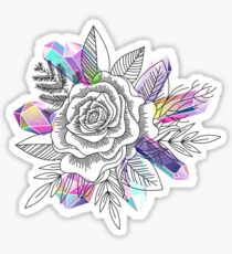 Rose and Crystals Sticker