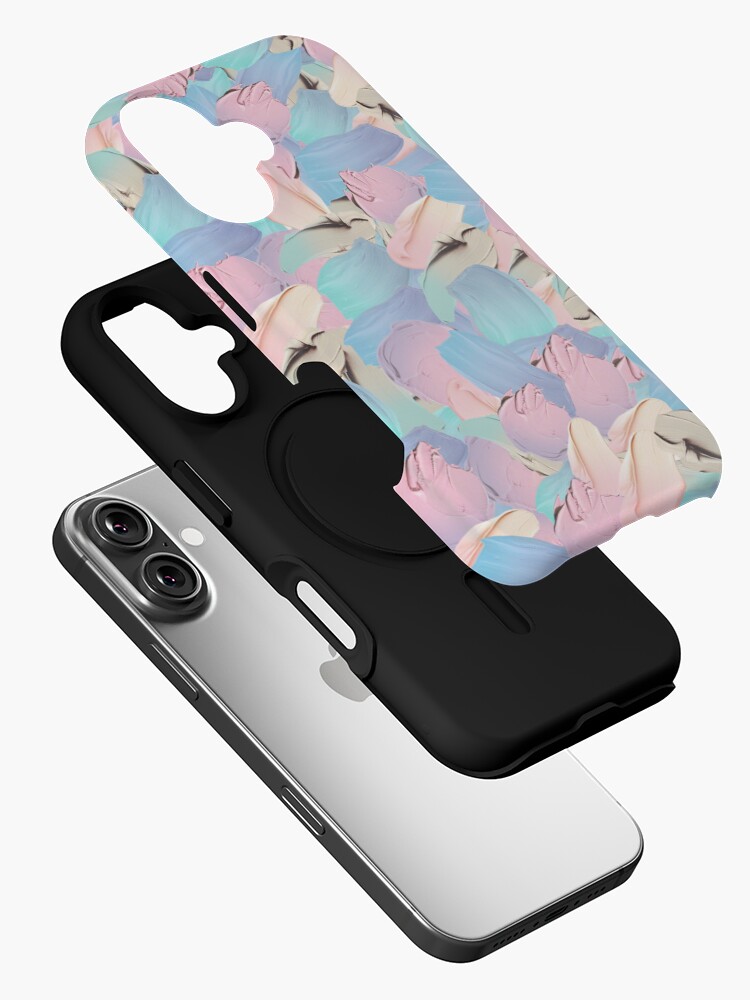 Thumbnail 2 of 4, iPhone Case, Pastel colors paint designed and sold by JiggsFashion.
