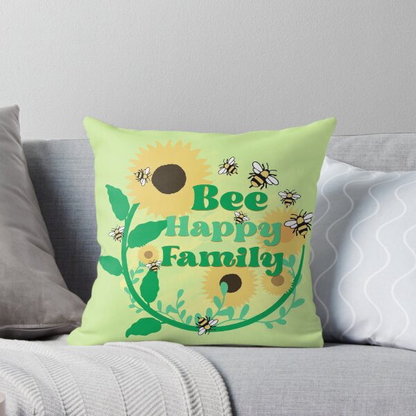 Item preview, Bee Happy Family (green background) designed and sold by ibijin.