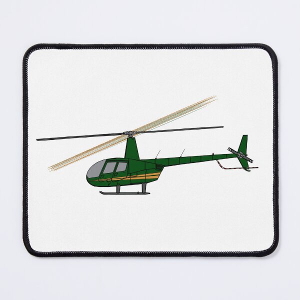 Item preview, Robinson R44 Helicopter (Green) Minimalist designed and sold by RampRatGear.