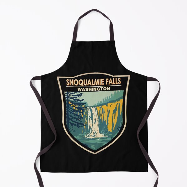 Item preview, Snoqualmie Falls Washington Waterfall Badge designed and sold by KrisSidDesigns.