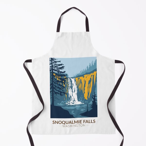 Item preview, Snoqualmie Falls Washington Waterfall Vintage designed and sold by KrisSidDesigns.