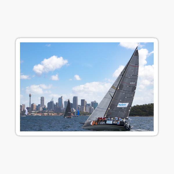 Yacht Race - On Sydney Harbour Sticker