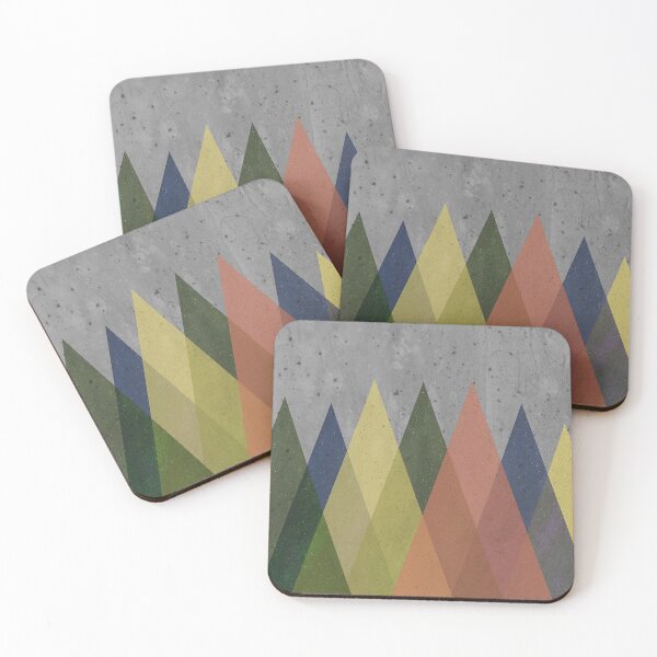 Item preview, Transparent triangles on gray concrete designed and sold by Ninaeva.