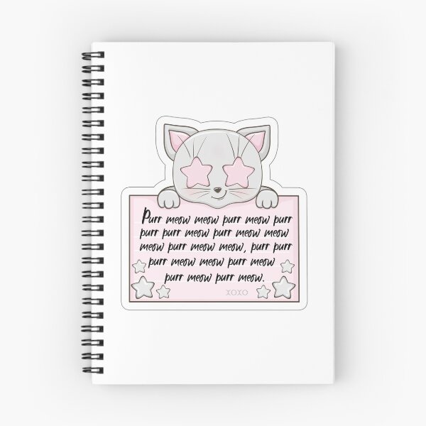 Item preview, Cat Says Purr Meow (Version 2) designed and sold by KinkWeWear.