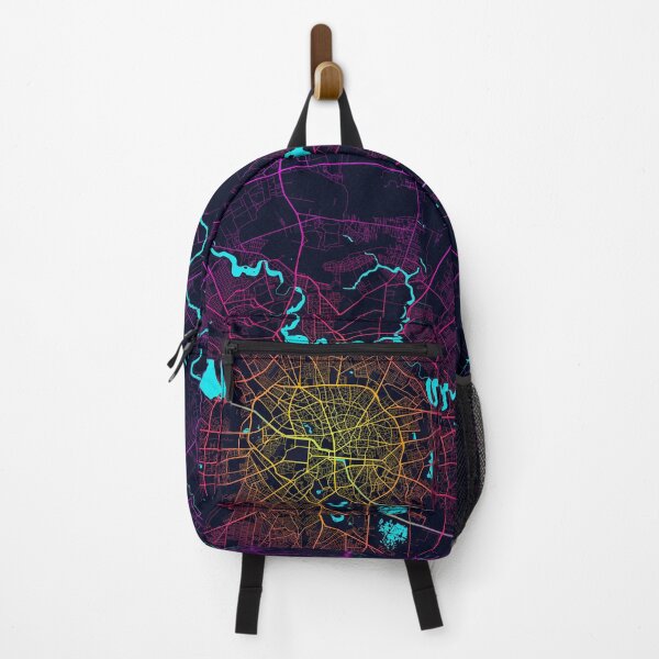 Item preview, Bucharest City Map Romania - Neon designed and sold by deMAP.