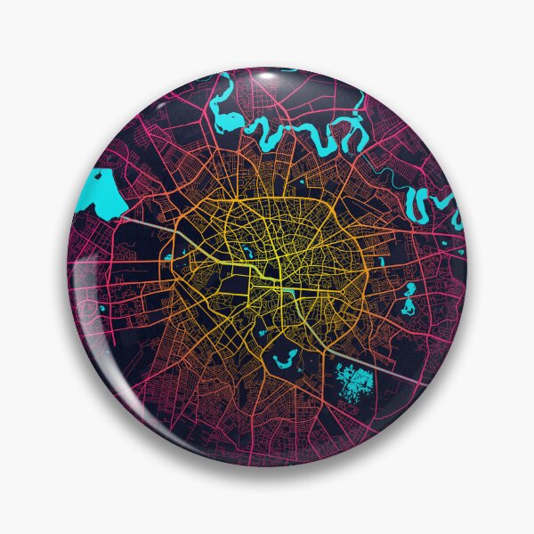 Item preview, Bucharest City Map Romania - Neon designed and sold by deMAP.