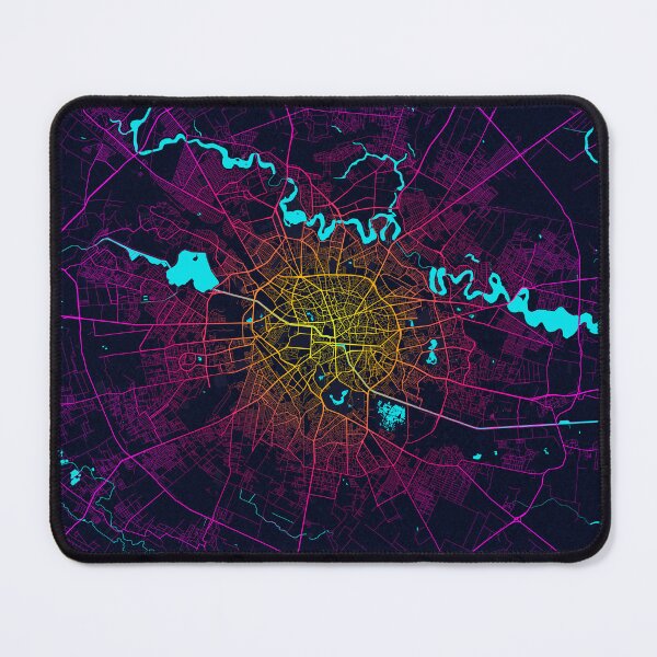 Item preview, Bucharest City Map Romania - Neon designed and sold by deMAP.