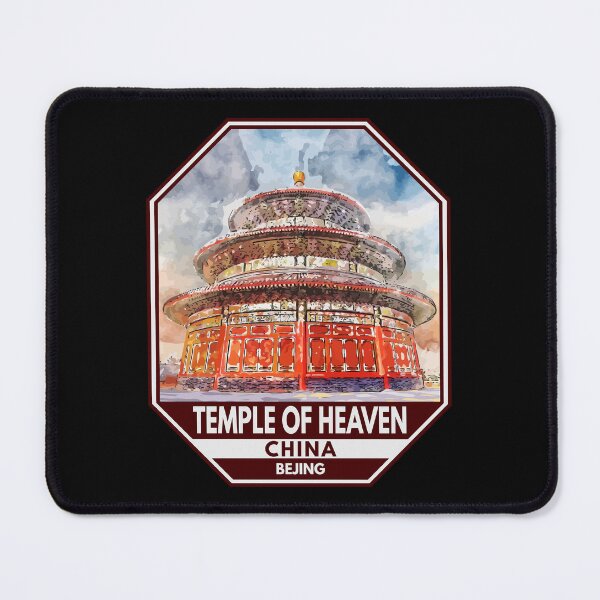 Item preview, Temple of Heaven Beijing China Watercolor Badge designed and sold by KrisSidDesigns.