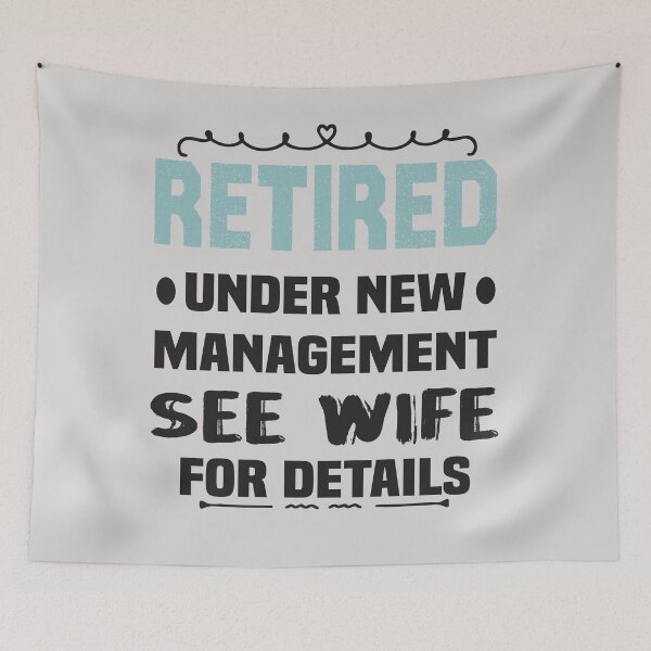 Item preview, Mens See Wife For Details Under New Management Funny Retired 2022  designed and sold by Sarah38.