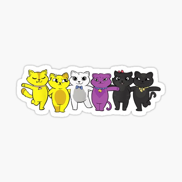 Nonbinary Flag Non Binary Pride Lgbtq Cats Purride Sticker By Lahomaebert Redbubble 9480