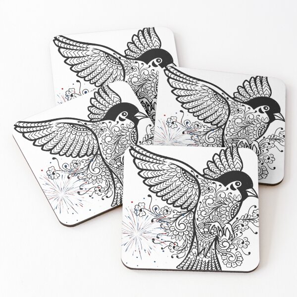 Item preview, mandala bird desing  designed and sold by abhiGFX.