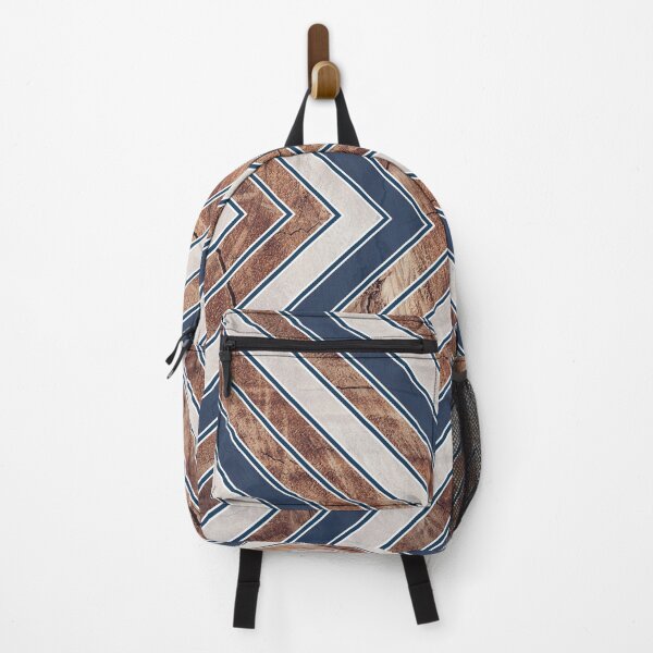Item preview, Rustic Wood Texture Geometric Tribal Pattern Blue/White designed and sold by CynthiaGraphics.