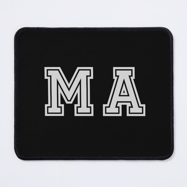 Item preview, M.A. Varsity Initials | Varsity Letters | Black And White | Personalised Gifts designed and sold by Avo And Sriracha.