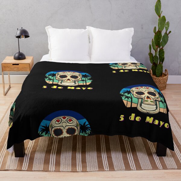 Item preview, 5 De Mayo Party Skull designed and sold by Rockopolys.