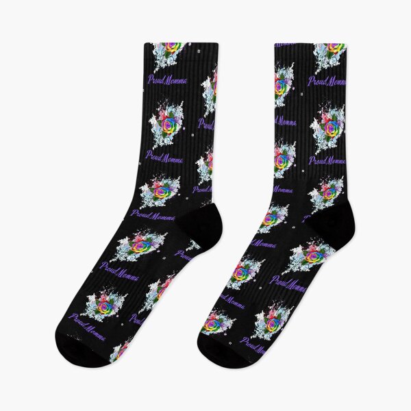 Item preview,  Autism Acceptence~Rainbow Rose Proud Momma Design. designed and sold by ForscarlettPub.
