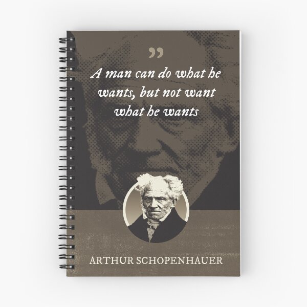 Item preview, Arthur Schopenhauer - A man can do what he wants, but not want what he wants designed and sold by Syahrasi.