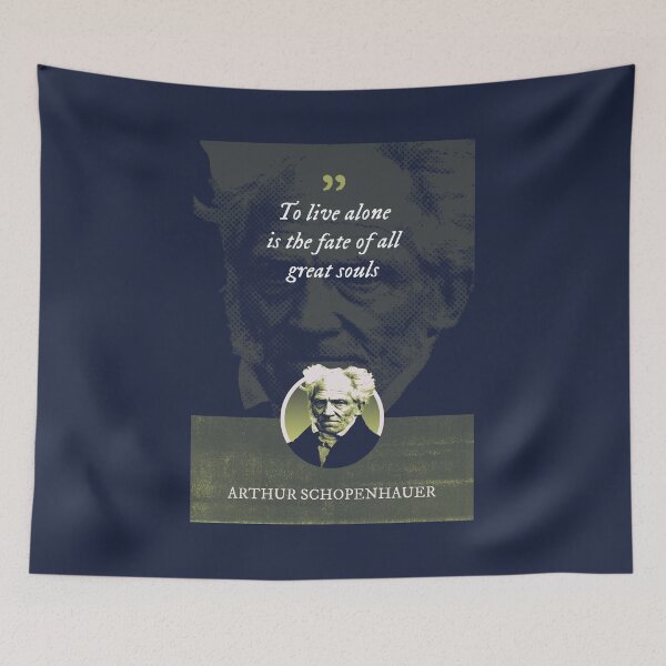 Item preview, Arthur Schopenhauer - To live alone is the fate of all great souls designed and sold by Syahrasi.