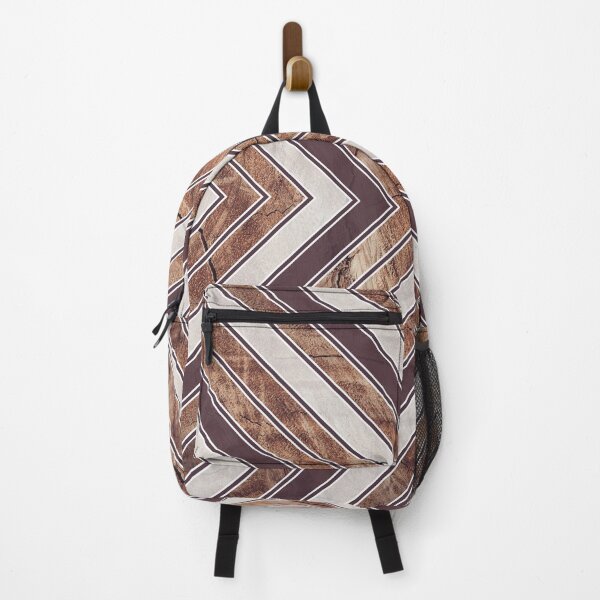 Item preview, Rustic Wood Texture Geometric Tribal Pattern Brown/White designed and sold by CynthiaGraphics.