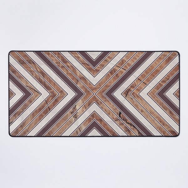 Item preview, Rustic Wood Texture Geometric Tribal Pattern Brown/White designed and sold by CynthiaGraphics.