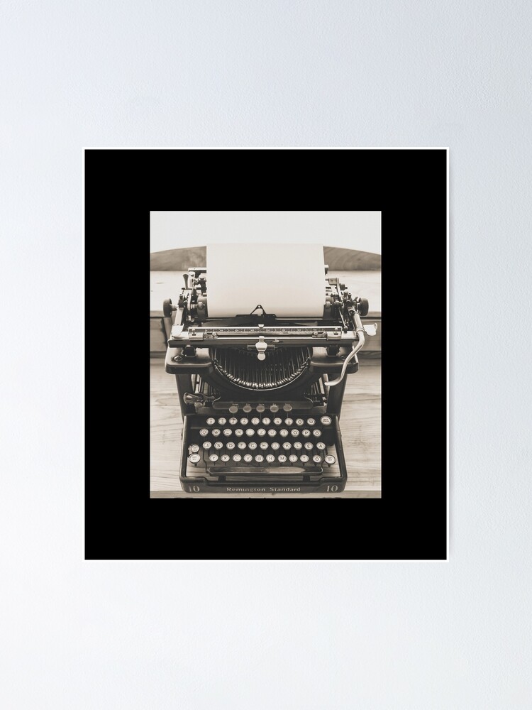 "Vintage Remington Standard Typewriter " Poster for Sale by BluenoseArt
