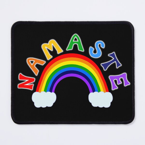 Artikelvorschau, Rainbow Pride Namaste Yoga entworfen und verkauft von Deborah Camp.