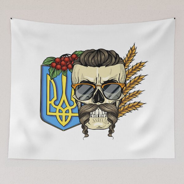 Item preview, skull with Ukrainian emblem designed and sold by netkoff.