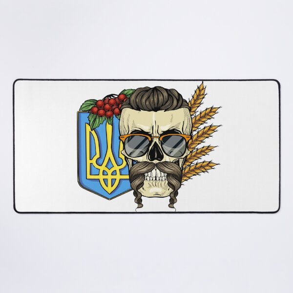 Item preview, skull with Ukrainian emblem designed and sold by netkoff.