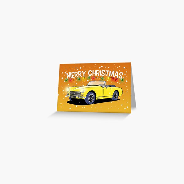 Item preview, MG Midget Classic Car Christmas Card designed and sold by Webazoot Industries - Car Art.