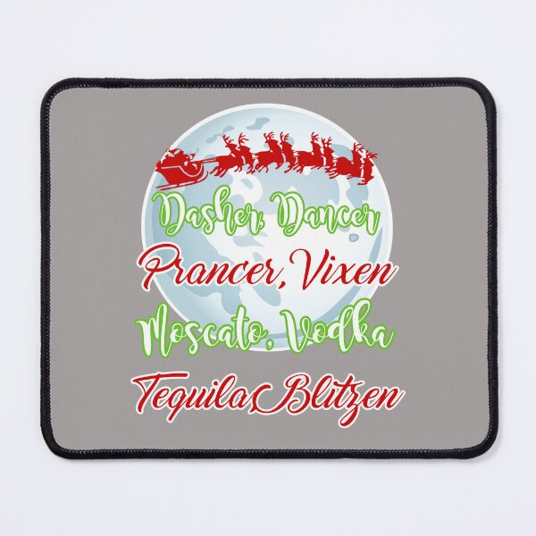 Item preview, Dasher, Dancer, Prancer, Vixen, Moscato, Vodka Design designed and sold by Angela Mello.