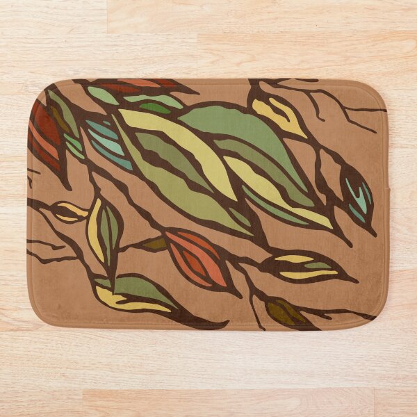 Item preview, Autumn leaves-Minimal Abstract handmade line art  designed and sold by jeanyun48.