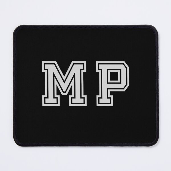 Item preview, M.P. Varsity Initials | Varsity Letters | Black And White | Personalised Gifts designed and sold by Avo And Sriracha.