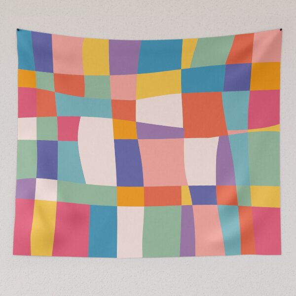 Artikelvorschau, Colorful Checker Geometric entworfen und verkauft von meggydesigns.