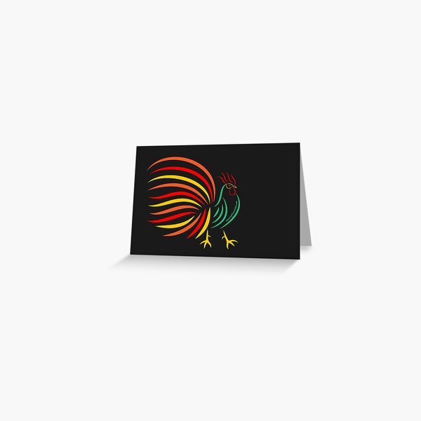 El Gallo The Rooster | Twenty Four Wild Greeting Card