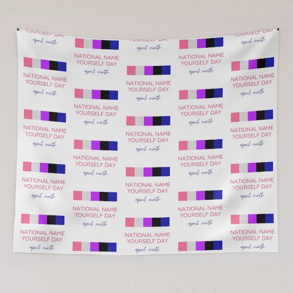 Item preview, Genderfluid Pride National Name Yourself Day April Ninth designed and sold by CJ Vanderbeek.