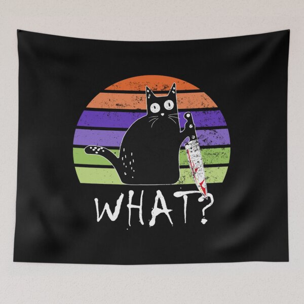 Item preview, Cat With Knife Retro designed and sold by BufFord71.