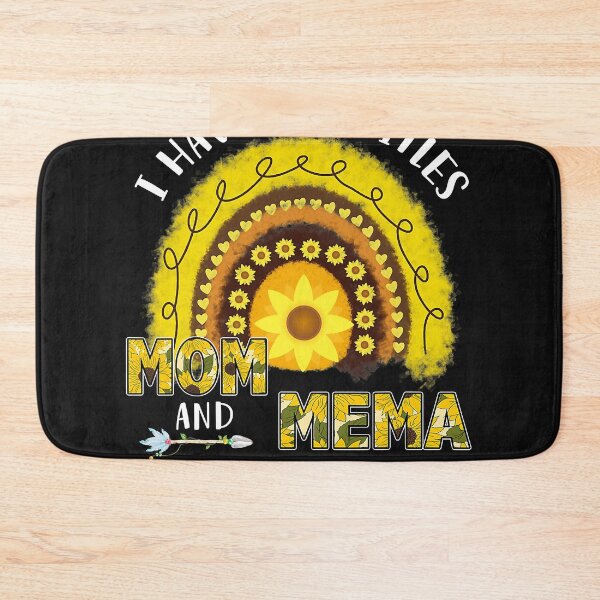 Item preview, I Have Two Titles Mom And Mema Mothers Day Sunflower Rainbow  designed and sold by zorinaabzs143.