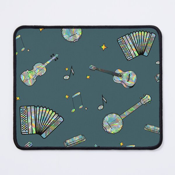 Item preview, Holographic Bluegrass Musical Instruments Sticker Pack/Seamless Pattern designed and sold by bloody-L.